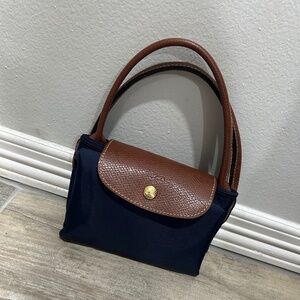 Longchamp LE PLIAGE ORIGINAL M TOTE BAG in Navy